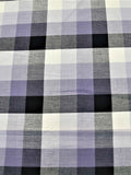 Printed Check(60x120 Inch)Table Cover(Black/Grey)-Cotton - Jagdish Store Online Since 1965