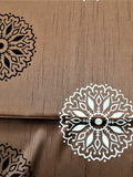 Black Silk Table Cover front view