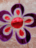 Patch Work(60x90 Inch)Table Cover(Rust)-Net/Velvet - Jagdish Store Online Since 1965