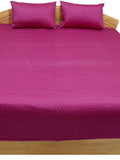 Reversible Plain PolySilk Quilted BedCover Set-(1 bedcover+ 2 Pillow Covers) - Jagdish Store Karol Bagh Online Since 1965