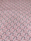 White Printed Cotton Dohar front view
