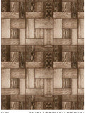 Beige Printed Carpet front view