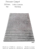 Beige Printed Carpet front view