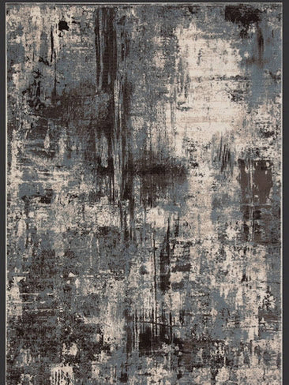 Grey and cream weathered distressed abstract rug, Grand Kendra Bellagio