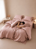 600 TC Tencel Bedding Set with Duvet Cover – King Size - Jagdishstoreonline 