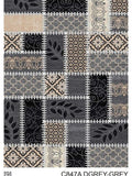 Beige Printed Carpet front view