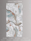 Green Printed Carpet front view