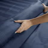 Barcode 450TC American Blue Cotton Bedsheet King & Single Size - Jagdishstoreonline 