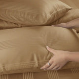Barcode 450TC Caramel Cotton Bedsheet King & Single Size - Jagdishstoreonline 