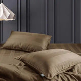 Barcode 450TC Brown Cotton Bedsheet King & Single Size - Jagdishstoreonline 