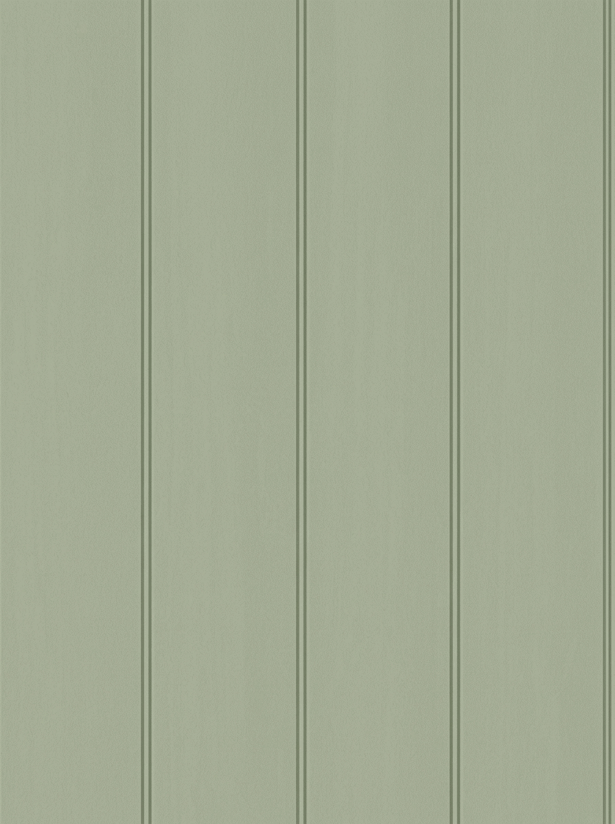 Classic Wood Paneling Wallpaper Sage