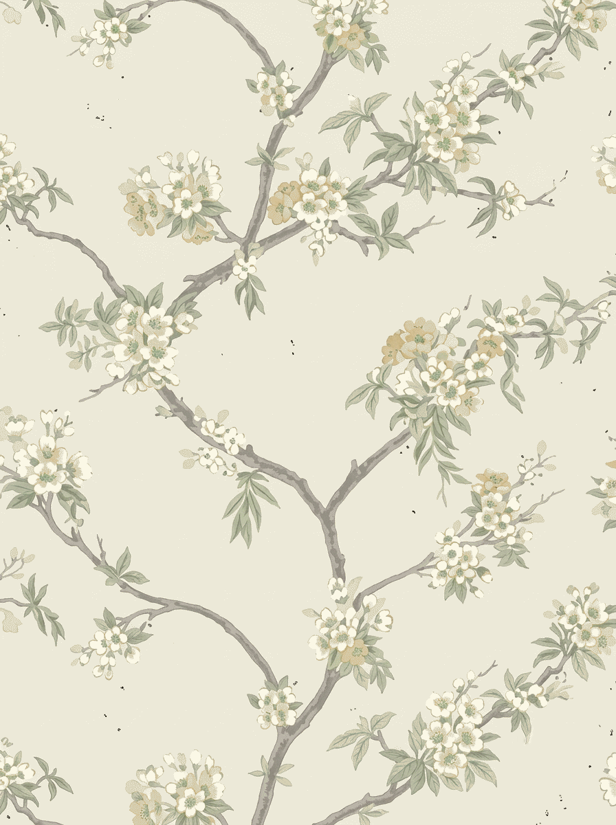Spring Blossom Serenity Wallpaper Yellow Cream