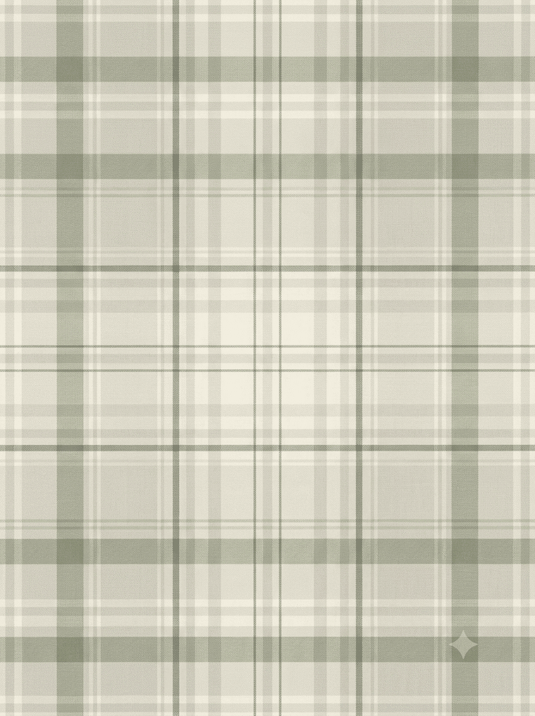 Heritage Tartan Checks Wallpaper Green