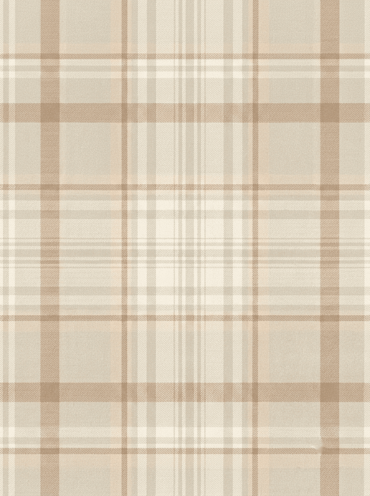 Heritage Tartan Checks Wallpaper Orange