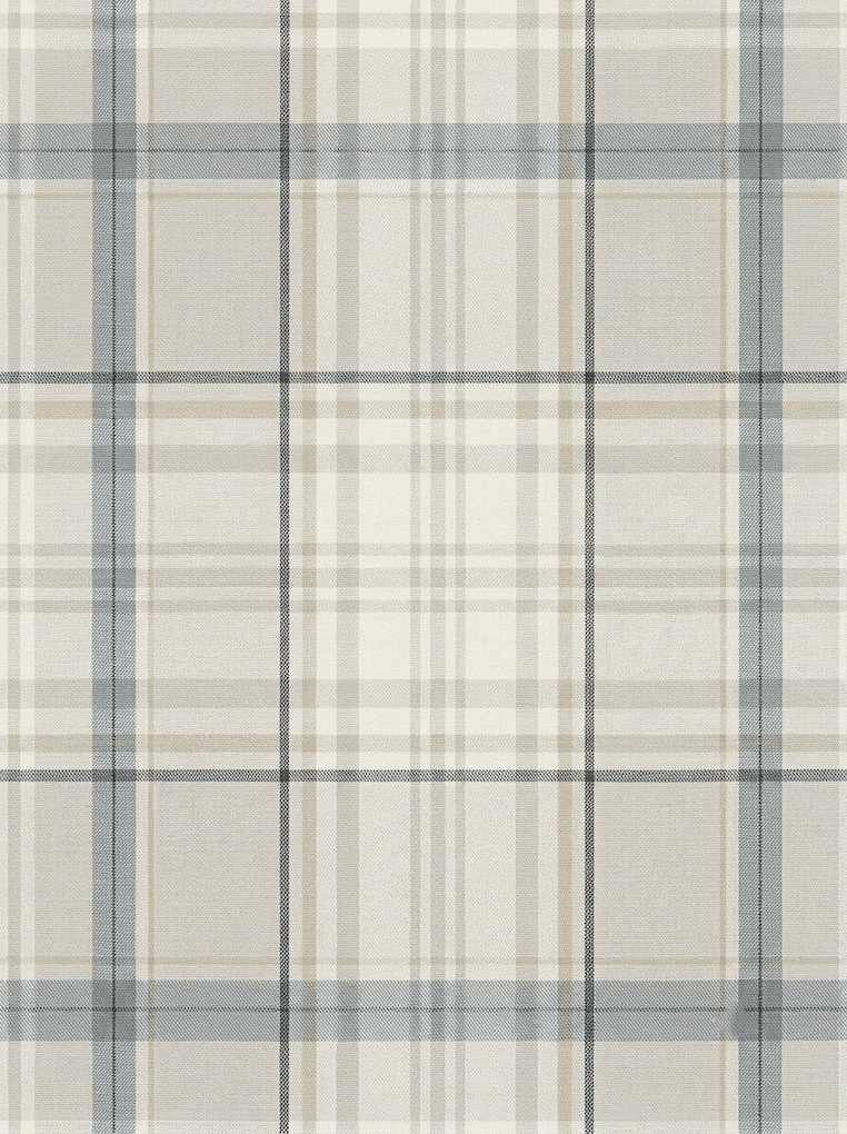 Heritage Tartan Checks Wallpaper Navy