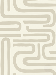 Modern Art Geometry Wallpaper Neutral