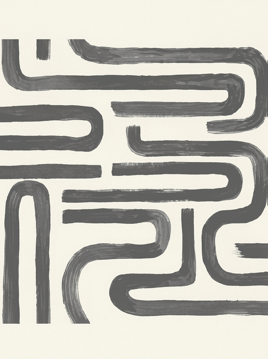 Modern Art Geometry Wallpaper Charcoal