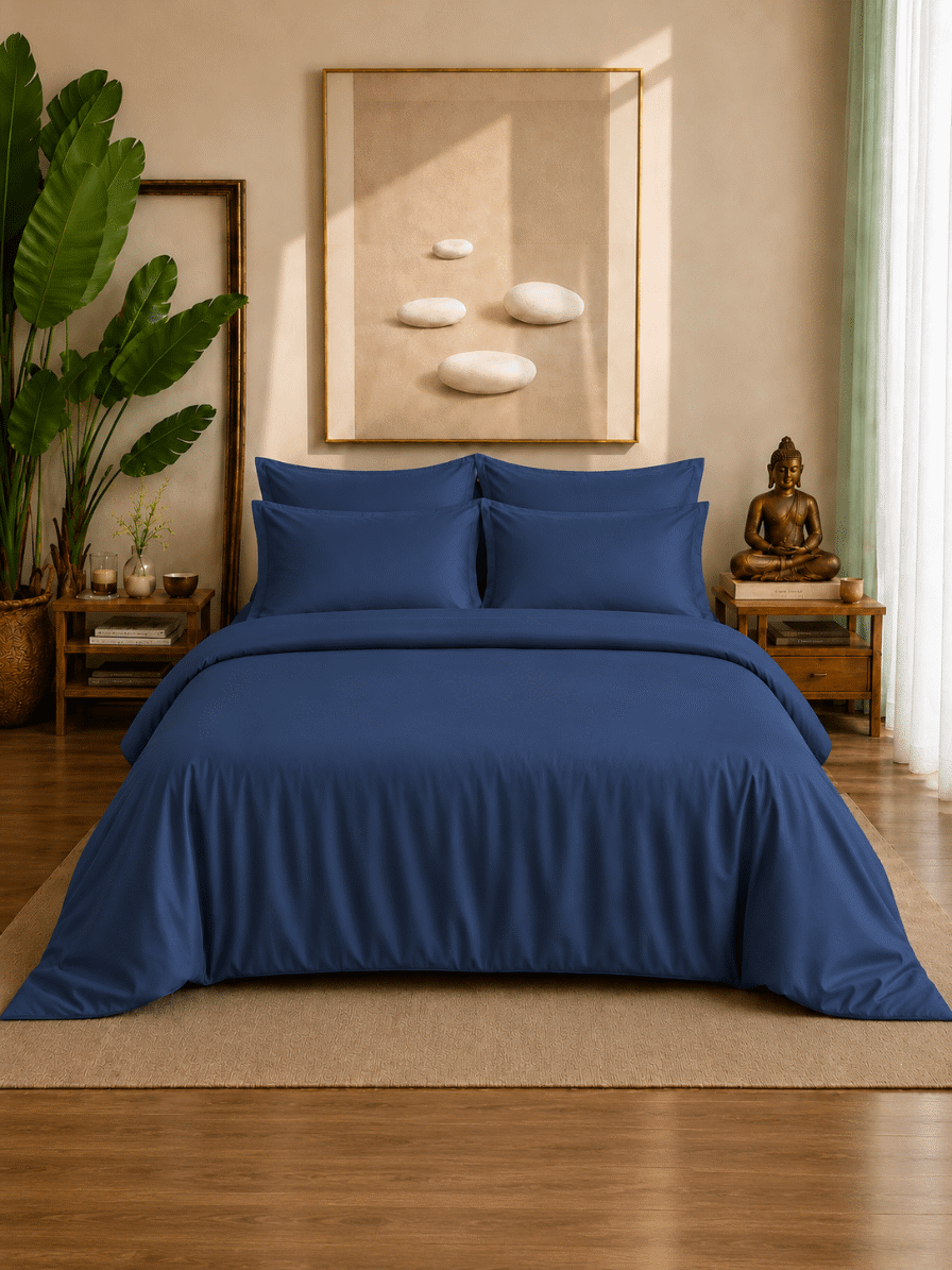 Eucalyptus Lyocell Cotton Duvet Bedsheet with Pillow Covers | Jagdish Store
