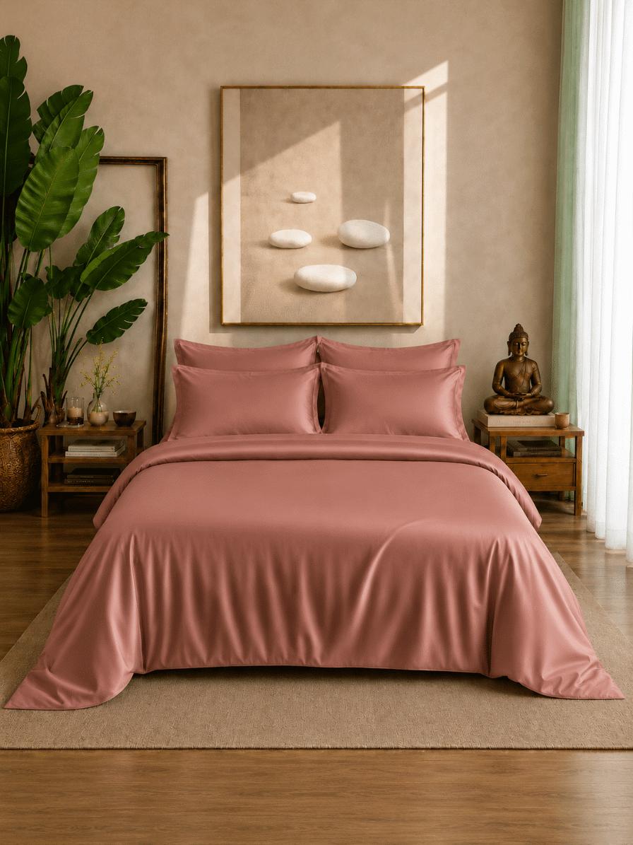 Eucalyptus Lyocell Cotton Duvet Bedsheet with Pillow Covers | Jagdish Store