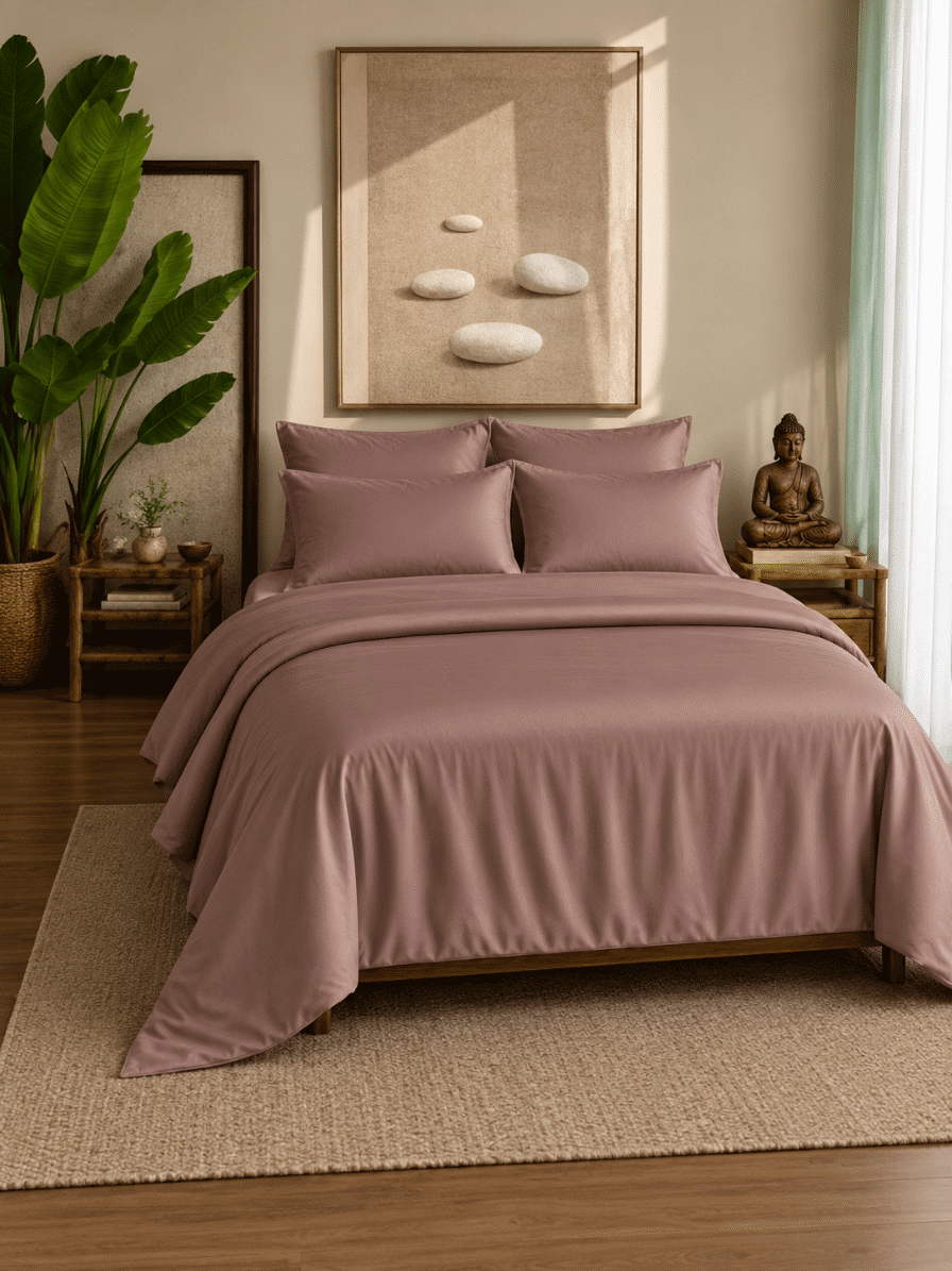 Eucalyptus Lyocell Cotton Duvet Bedsheet with Pillow Covers | Jagdish Store