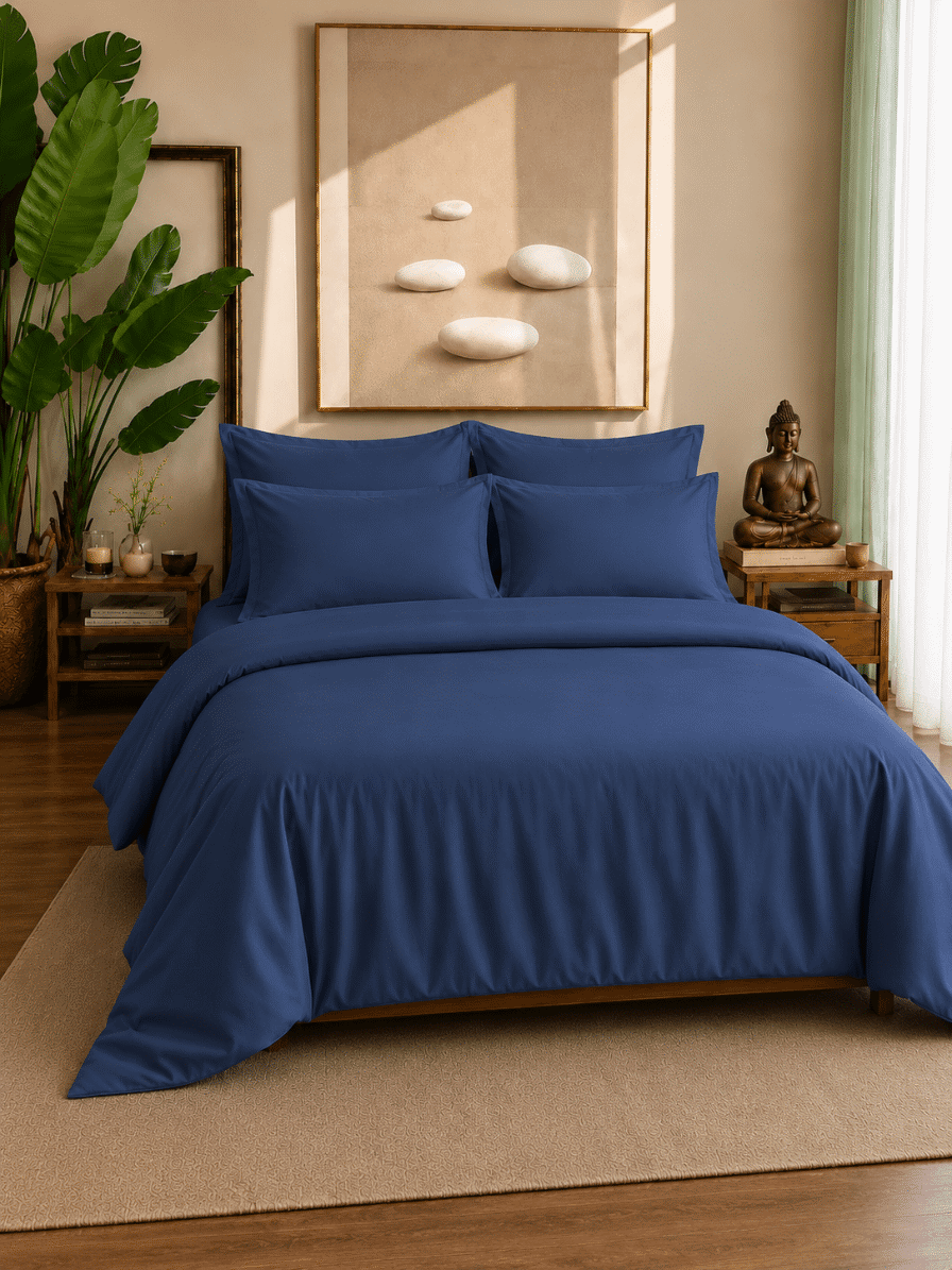 Eucalyptus Lyocell Cotton Duvet Bedsheet with Pillow Covers | Jagdish Store