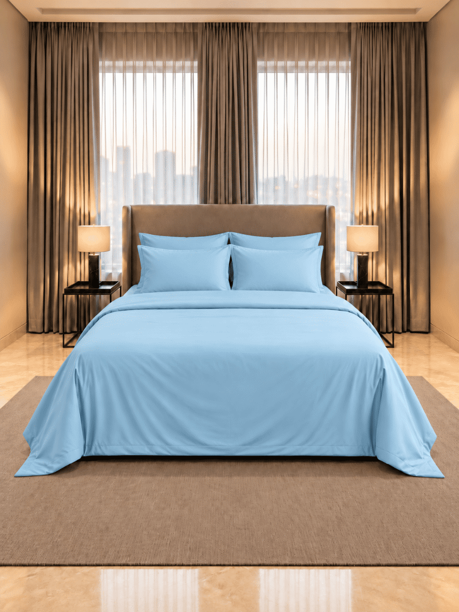 Eucalyptus Lyocell Cotton Duvet Bedsheet with Pillow Covers | Jagdish Store
