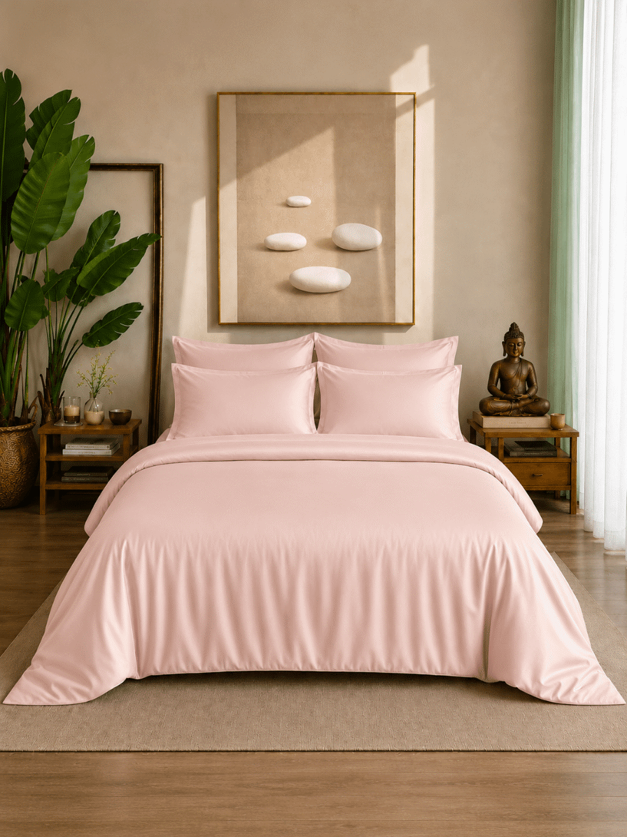 Eucalyptus Lyocell Cotton Duvet Bedsheet with Pillow Covers | Jagdish Store