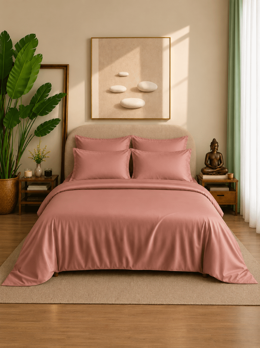 Eucalyptus Lyocell Cotton Duvet Bedsheet with Pillow Covers | Jagdish Store