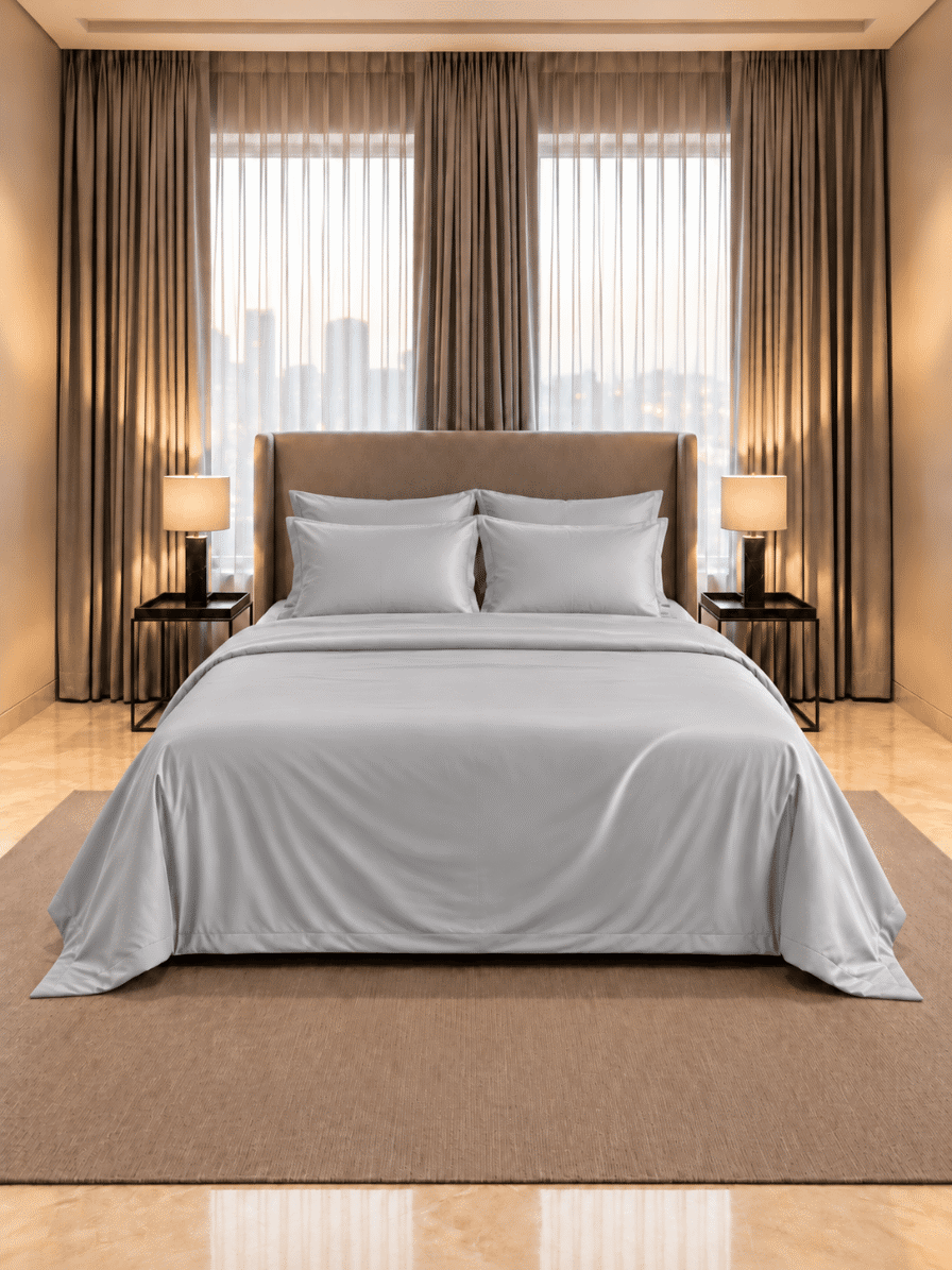 Eucalyptus Lyocell Cotton Duvet Bedsheet with Pillow Covers | Jagdish Store