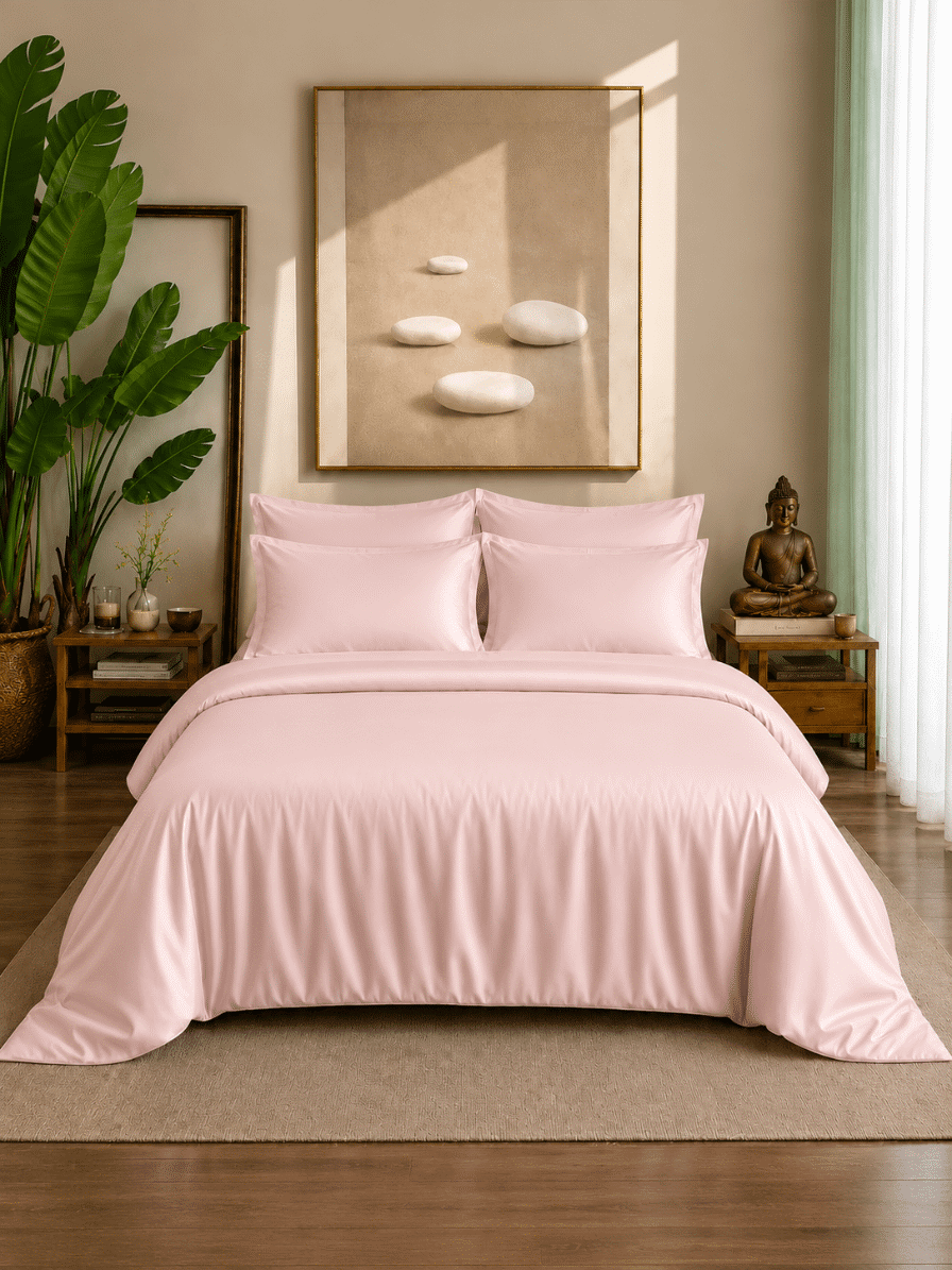 Eucalyptus Lyocell Cotton Duvet Bedsheet with Pillow Covers | Jagdish Store