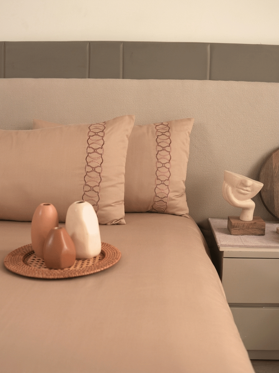 Syona Kasa 1000TC cotton King Size Bedsheet