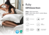 Ruby 100% Goose Down Feather Pillow