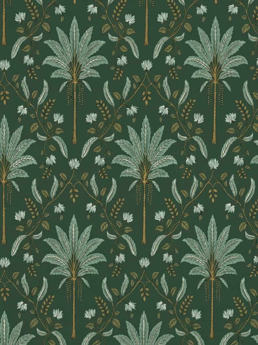 Palmora Wallpaper Green