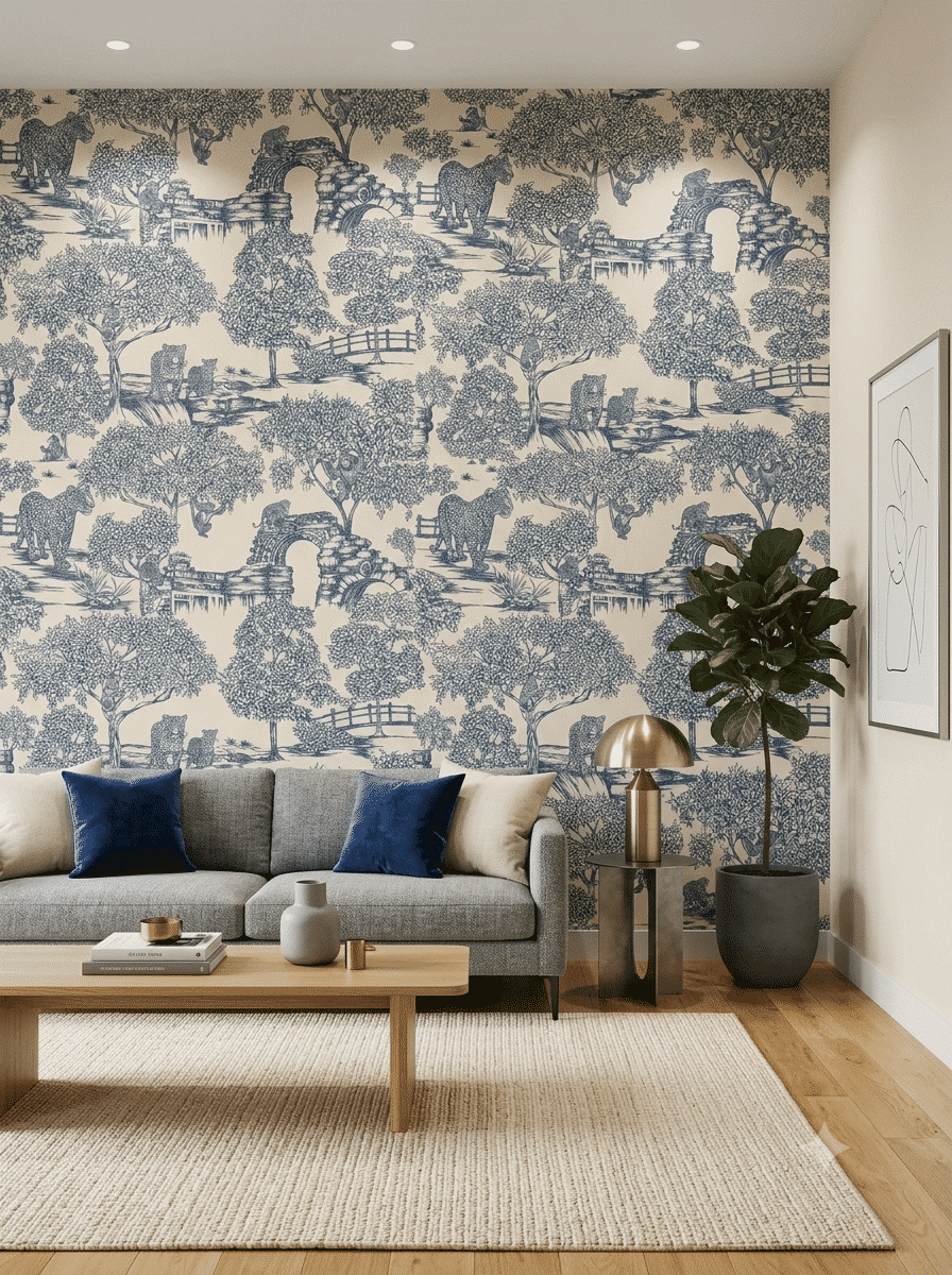 Chitrang Wallpaper Light Blue