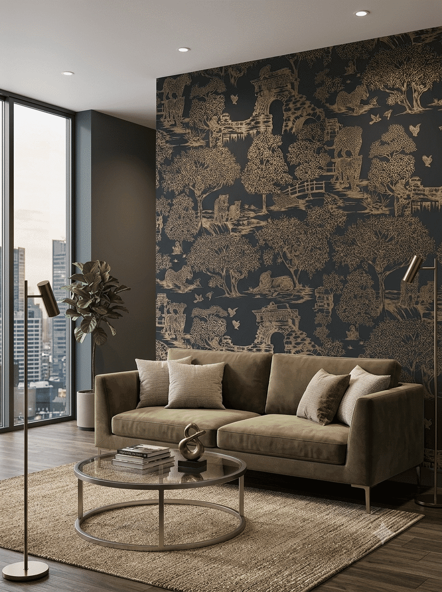 Chitrang Wallpaper Navy