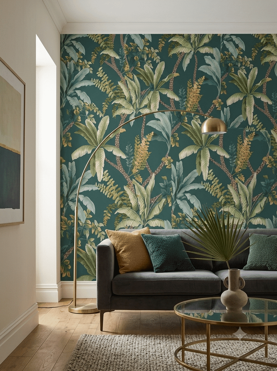 Taruva Wallpaper Teal