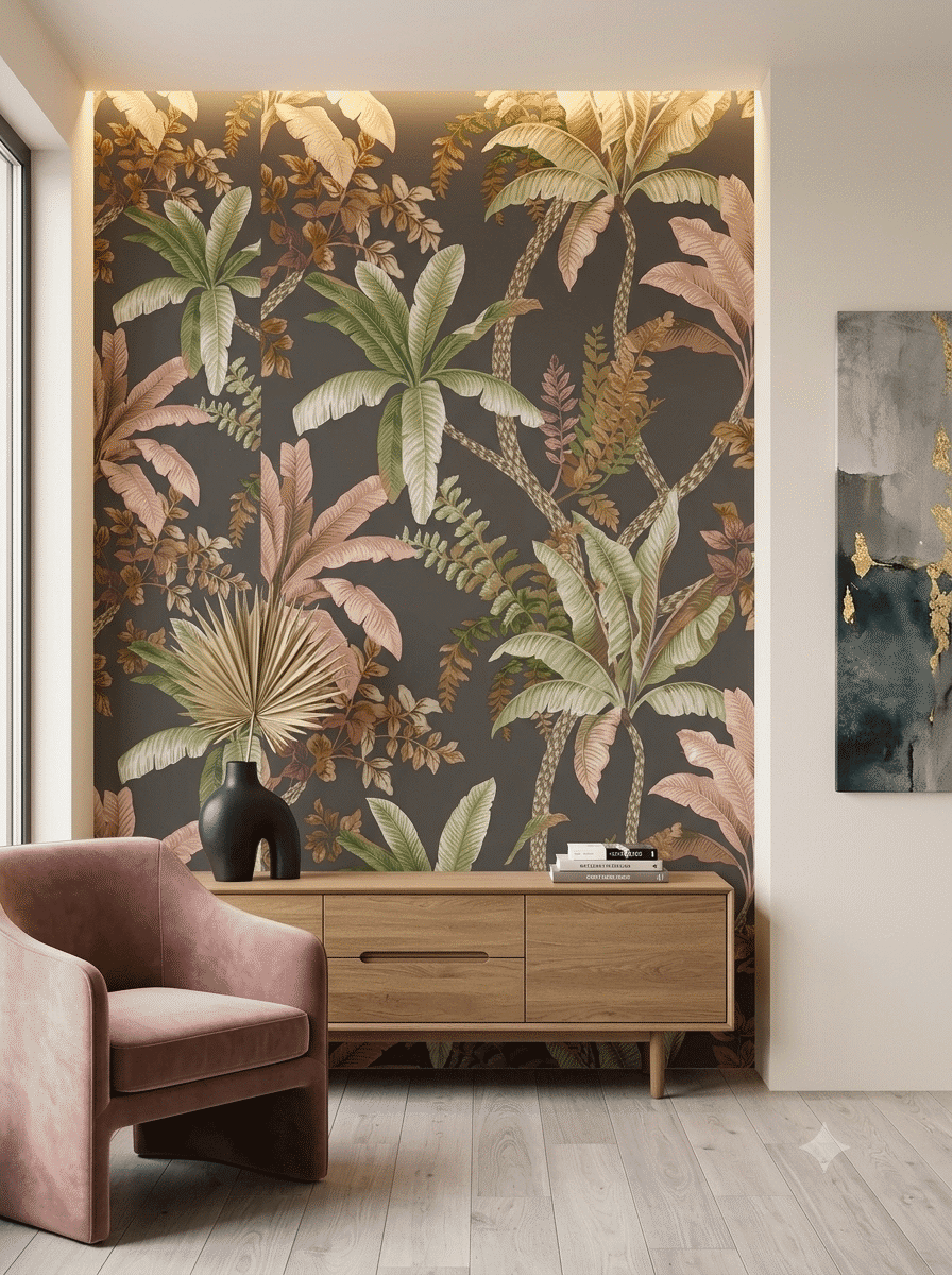 Taruva Wallpaper Charcoal