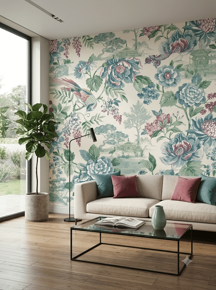 Hanami Wallpaper Blue