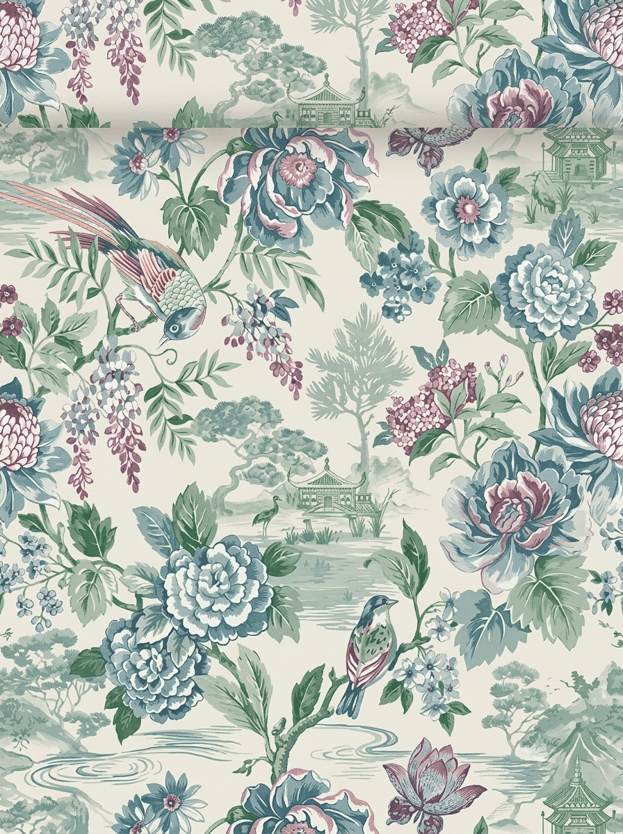 Hanami Wallpaper Blue