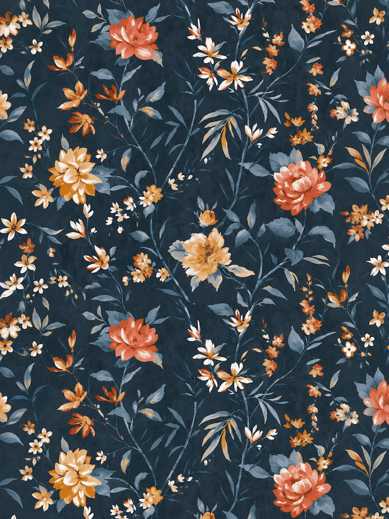 Yamabuki Wallpaper Navy