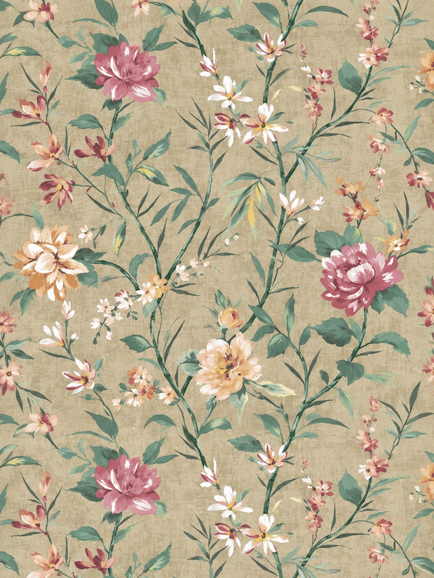 Yamabuki Wallpaper Taupe