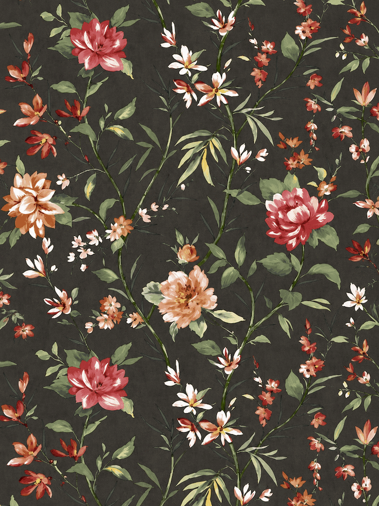 Yamabuki Wallpaper Charcoal