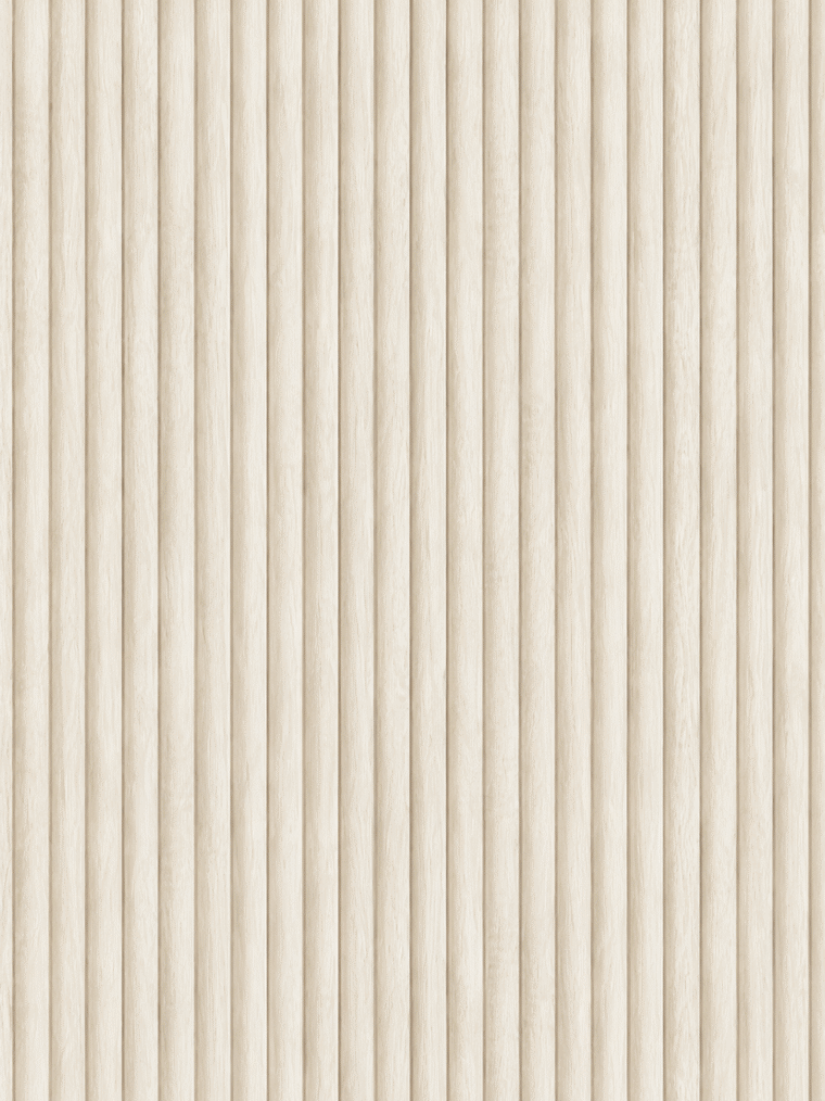 Teakwood Wallpaper Cream