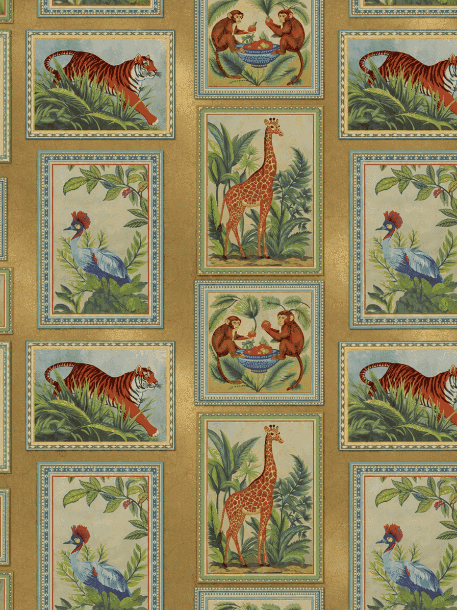 Faunarium Wallpaper Gold
