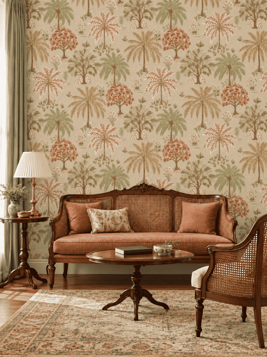 Lumera Wallpaper Coral/Beige