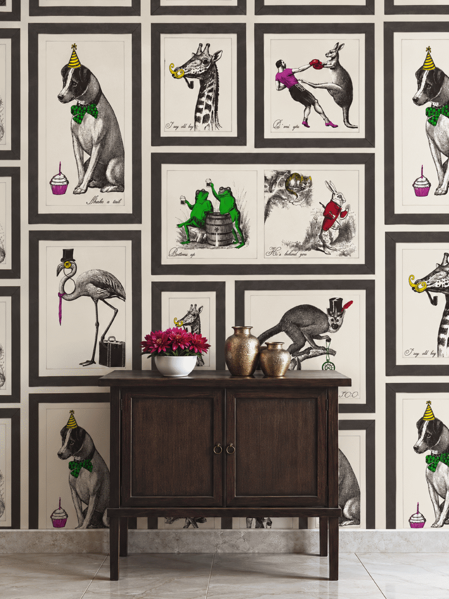 Cabinet of Creatures Wallpaper Multi