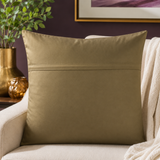 Abstract printed orange and purple polysilk cushion cover
