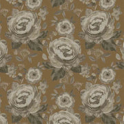 Aqua Floral Uphlostary Fabric