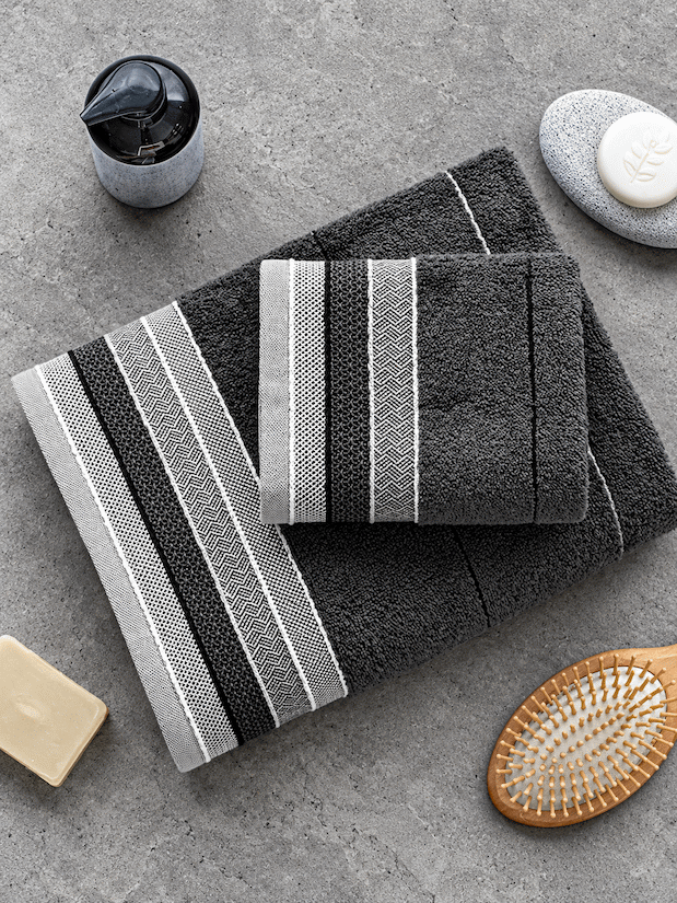 Picasso 3-Piece Towel Set Linear Border