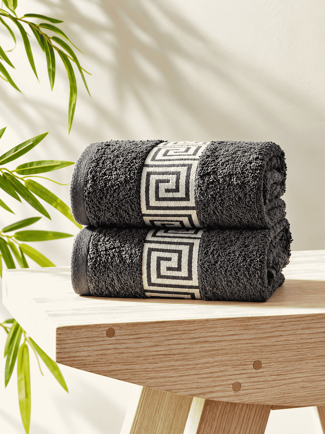 Picasso Hand Towel Greek Key Border